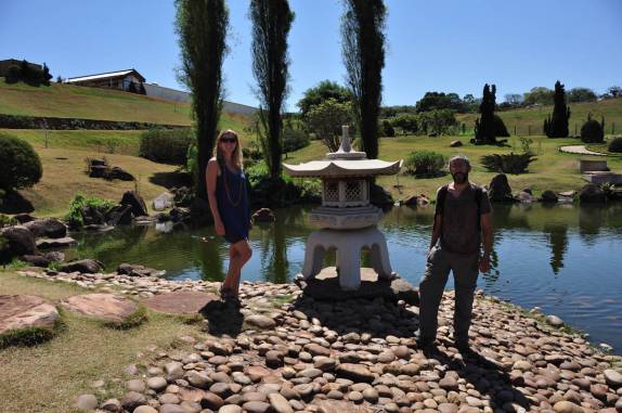O Jardim Japonês, em Maringá, no norte do Paraná
